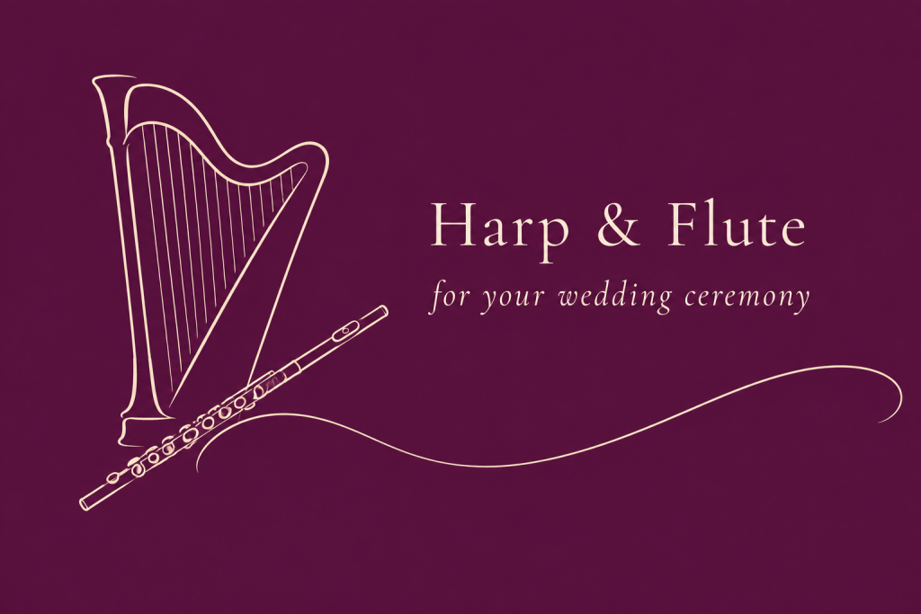 harp en fluit voor jullie ceremonie